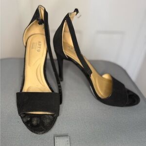 Black Apt 9 High Heel Sandals
